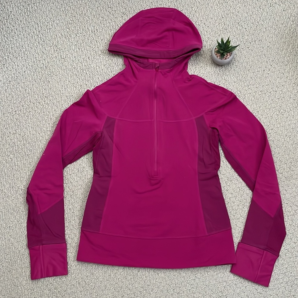 Lululemon rare Birds in flight running pullover pink 4
